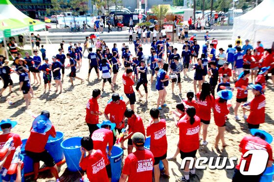 본문 이미지 - 울산조선해양축제의 일산대첩. ⓒ News1