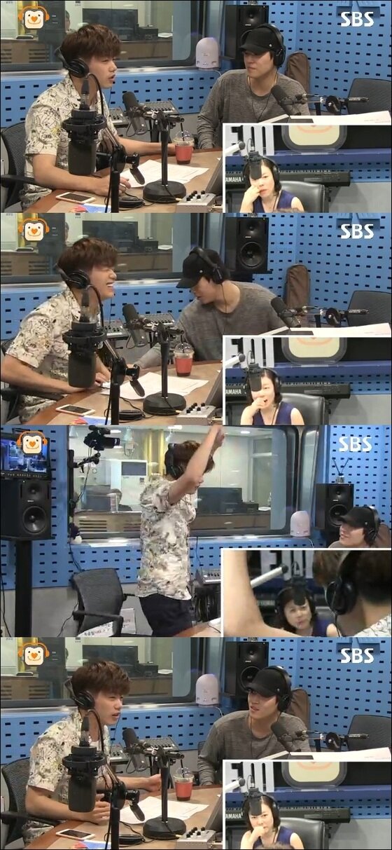 본문 이미지 - 가수 에릭남, 존박이 허물없는 사이로 흐뭇함을 자아냈다. ⓒ News1star / SBS 파워FM '최화정의 파워타임' 보이는 라디오 캡처