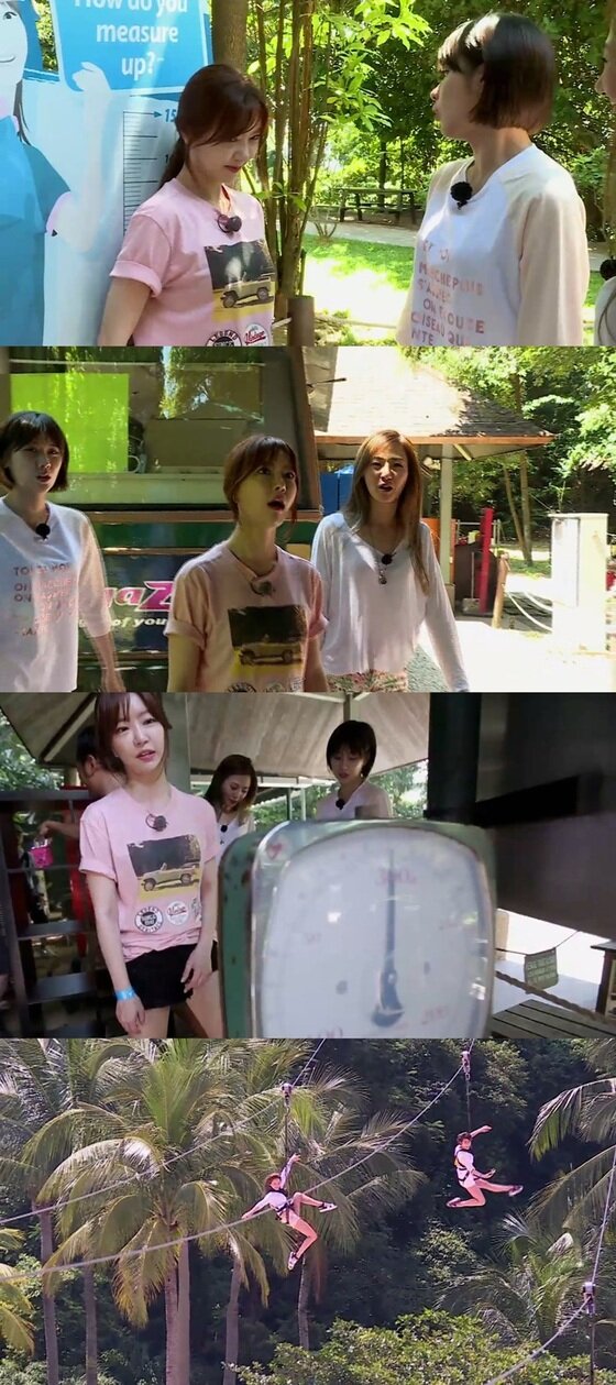 본문 이미지 - 스테파니와 레이디 제인, 조성아가 몸무게 측정에 나섰다. ⓒ News1star/ E채널 'GO독한 사제들' 캡처