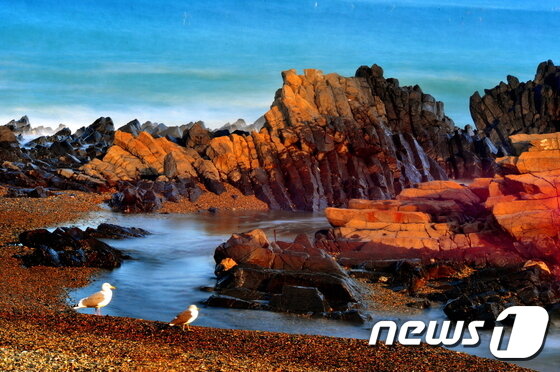 본문 이미지 - 강동동 화암마을 주상절리. ⓒ News1