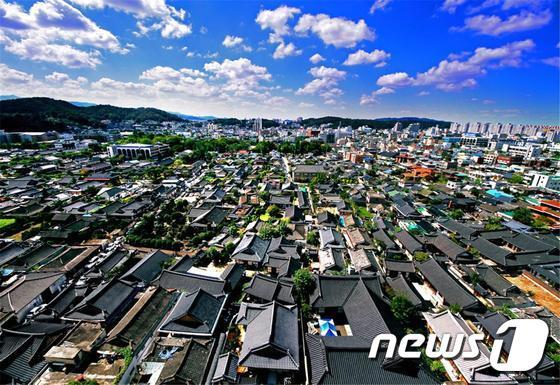본문 이미지 - 전주 한옥마을 전경 ⓒ News1