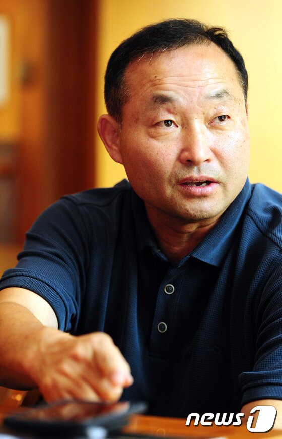 본문 이미지 - 김경원 미주태권도교육재단 이사장이 10일 전북 전주시 르윈호텔에서 인터뷰를 하고 있다.2016.8.10/뉴스1 ⓒ News1 문요한 기자