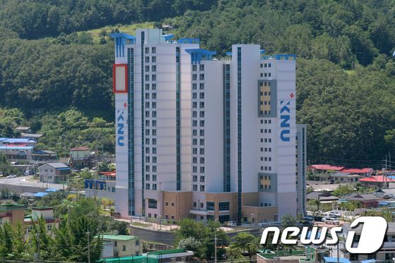 강원대 도계캠퍼스, 신설 학생 기숙사 개관 - 뉴스1