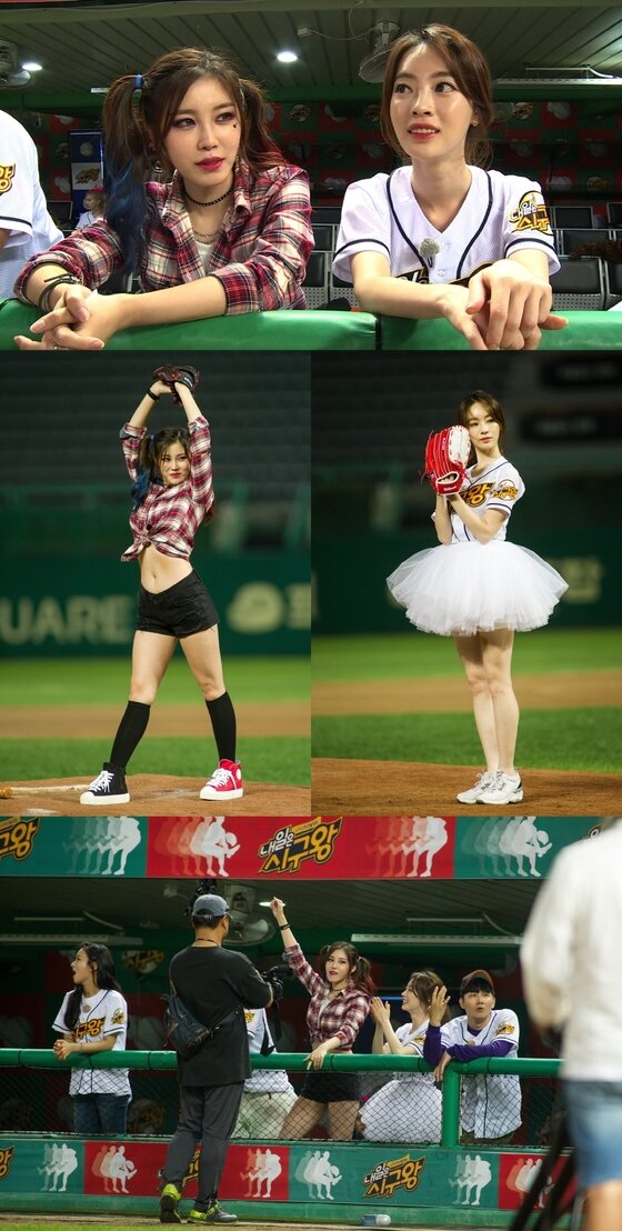 본문 이미지 - 전효성과 양정원이 '내일은 시구왕'에 함께 출연했다. ⓒ News1star / SBS