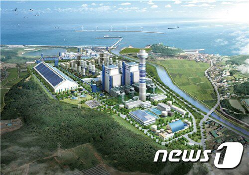 본문 이미지 - 강릉 안인화력발전소 조감도. (뉴스1 DB)