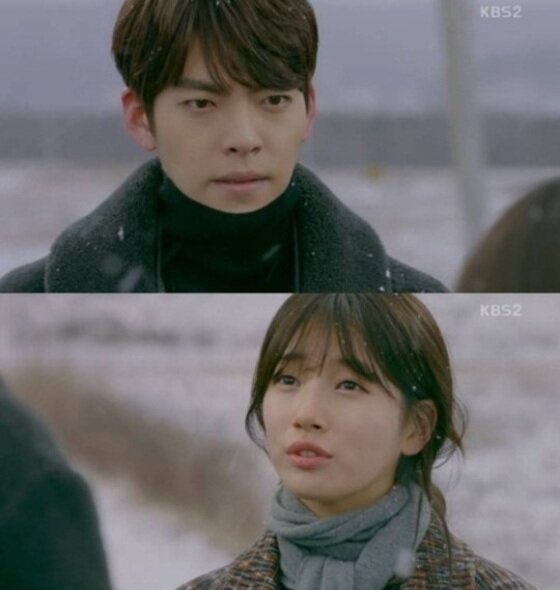 본문 이미지 - 김우빈과 배수지가 재회했다. ⓒ News1star / KBS2 '함부로 애틋하게' 캡처