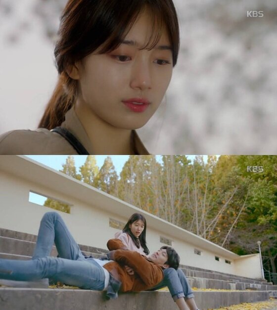 본문 이미지 - 김우빈이 배수지와 가장 행복했던 시절로 돌아갔다. ⓒ News1star / KBS2 '함부로 애틋하게' 캡처