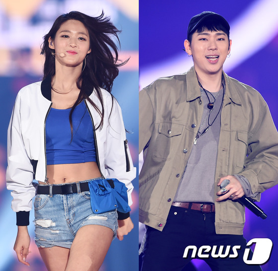 (서울=뉴스1스타) 고아라 기자 = AOA 설현, 블락비 지코가 7일 오후 서울 고척 스카이돔에서 열린 2018 평창 동계올림픽 G-500일 페스티벌 '힘찬함성' 콘서트에서 각각 …