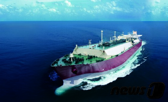 본문 이미지 - 삼성중공업 LNG선 '모자'호. ⓒ News1