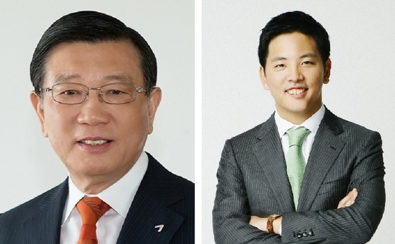 박삼구 금호아시아나그룹 회장(왼쪽)과 박세창 전략경영실 사장(뉴스1DB)/News1