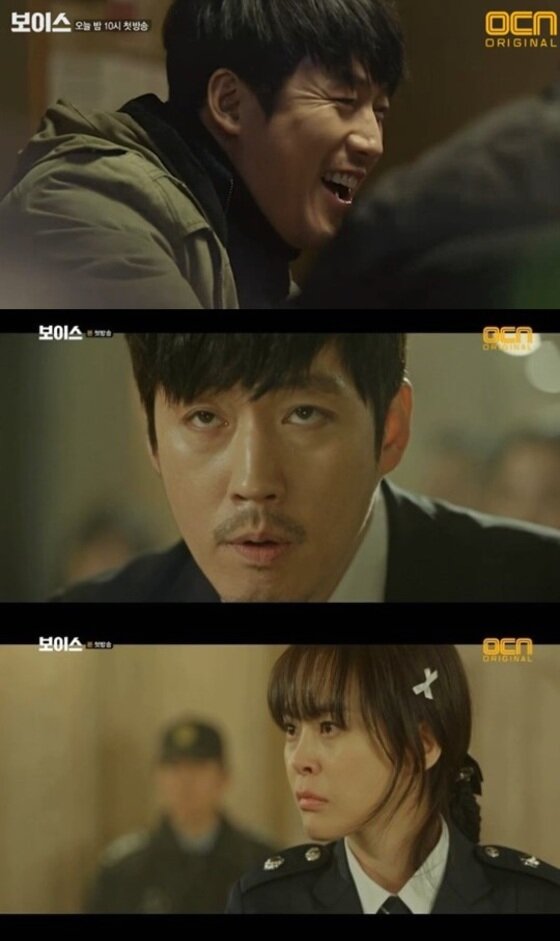 본문 이미지 - 14일 밤 10시 첫 방송된 OCN 새 드라마 '보이스'(극본 마진원/연출 김홍선)에서는 아내를 잃은 무진혁(장혁 분)의 이야기가 전파를 탔다. ⓒ News1star/ OCN '보이스' 캡처 