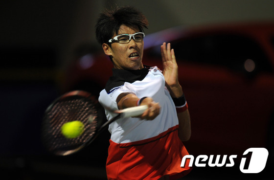 남자 테니스 간판 정현이 호주오픈 2회전에 올랐다. © AFP=News1