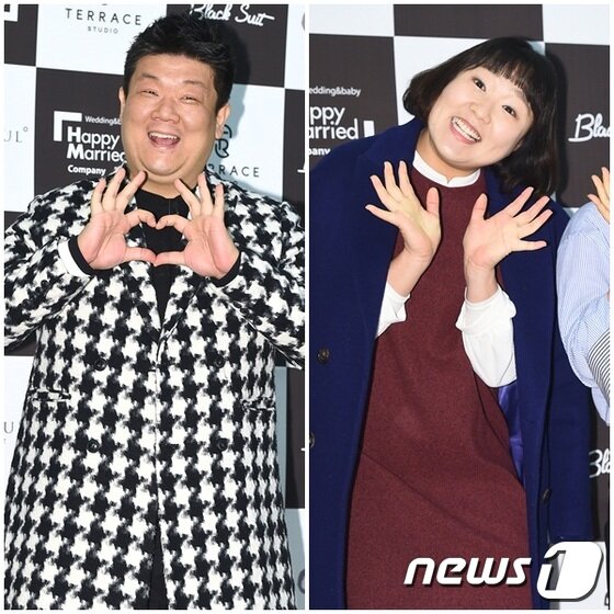 본문 이미지 - 개그맨 이수지는 '님과 함께2' 출연 전부터 유민상(왼쪽)에게 호감을 표현한 바 있다. ⓒ News1star DB