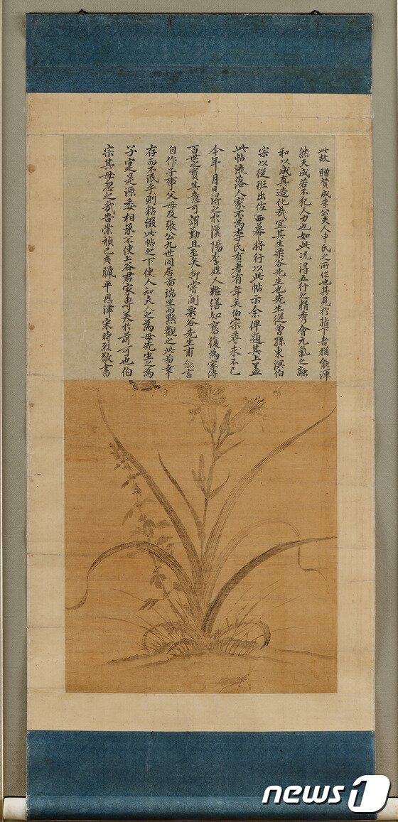 본문 이미지 - 신사임당, 묵란도, 연도미상, 비단에 수묵, 92.5x45cm ⓒ News1