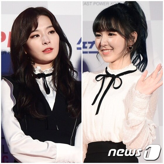 본문 이미지 - 레드벨벳 슬기, 웬디&#40;오른쪽&#41;가 &#39;비정상회담&#39; 녹화를 마쳤다. ⓒ News1star DB