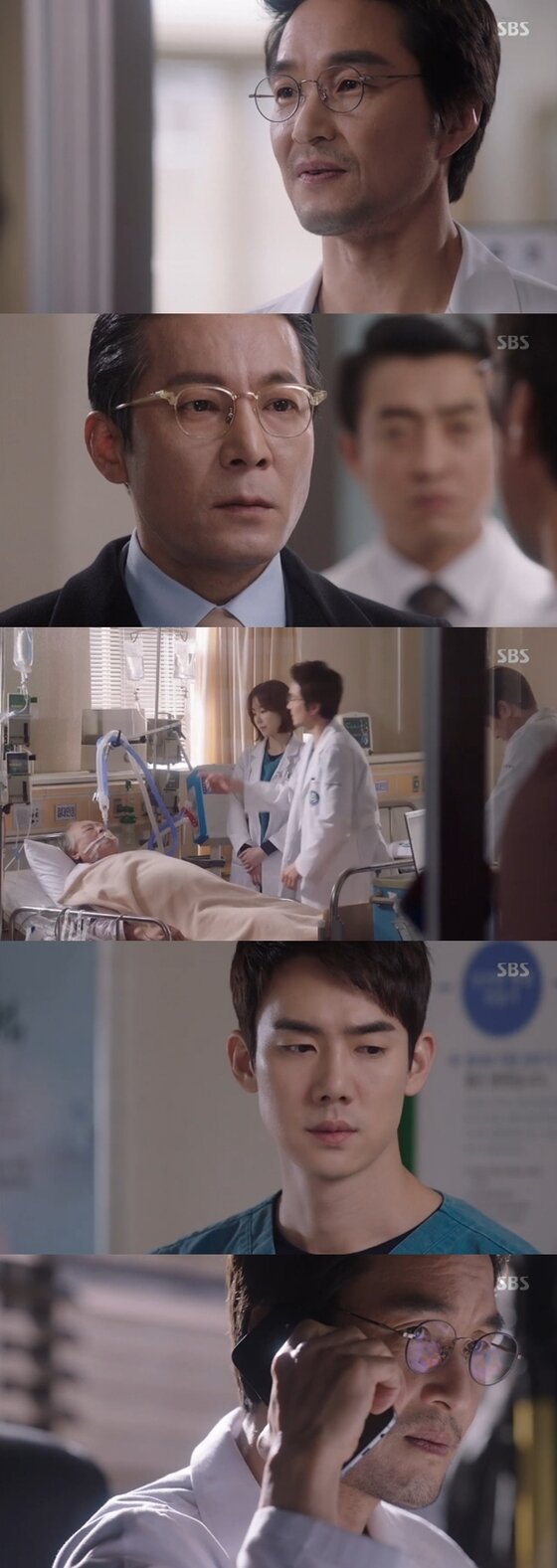 본문 이미지 - 김사부(한석규 분)가 신회장(주현 분) 수술을 마쳤지만 신회장이 의식불명에서 깨어나지 않았다. ⓒ News1star / SBS '낭만닥터 김사부' 캡처