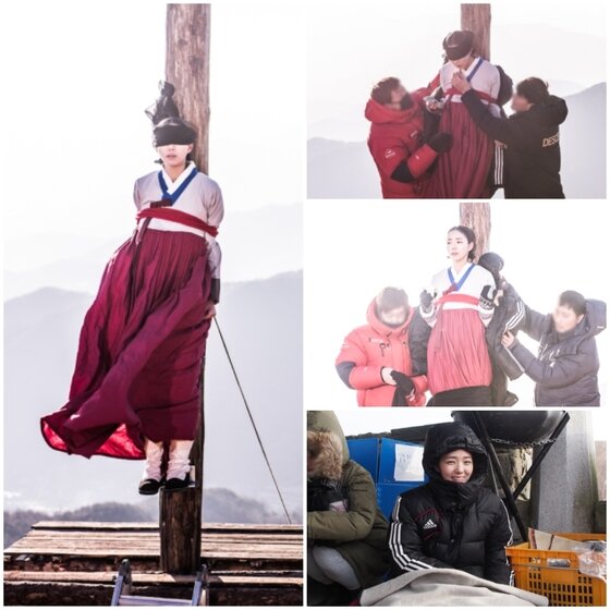 본문 이미지 - 채수빈의 촬영장 모습이 포착됐다. ⓒ News1star / 토인, 후너스