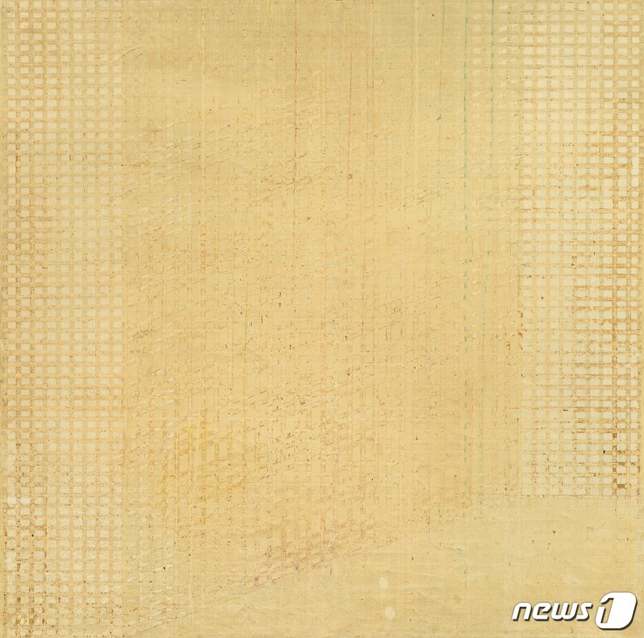 본문 이미지 - 이봉열, 공간-7508, 1975, 캔버스에 아크릴, 145x145cm (현대화랑 제공) ⓒ News1