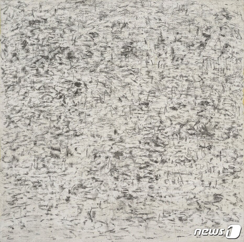 본문 이미지 - 이봉열, 무제공간-8806, 1988, 캔버스에 혼합매체, 150x150cm (현대화랑 제공) ⓒ News1