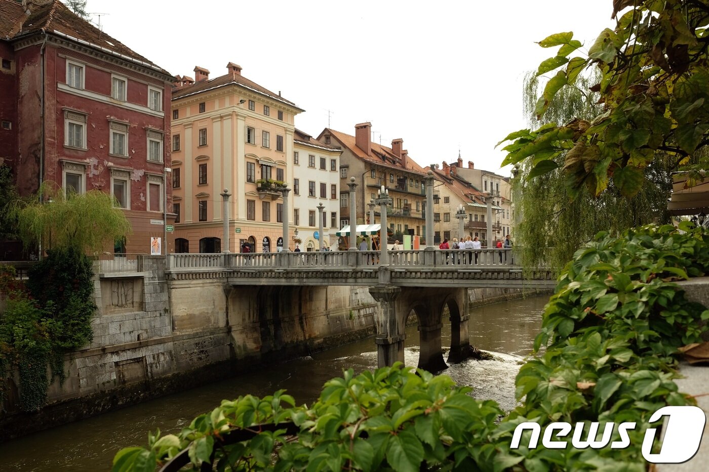 본문 이미지 - 류블랴나의 구시가지 풍경ⓒ News1 윤슬빈 기자