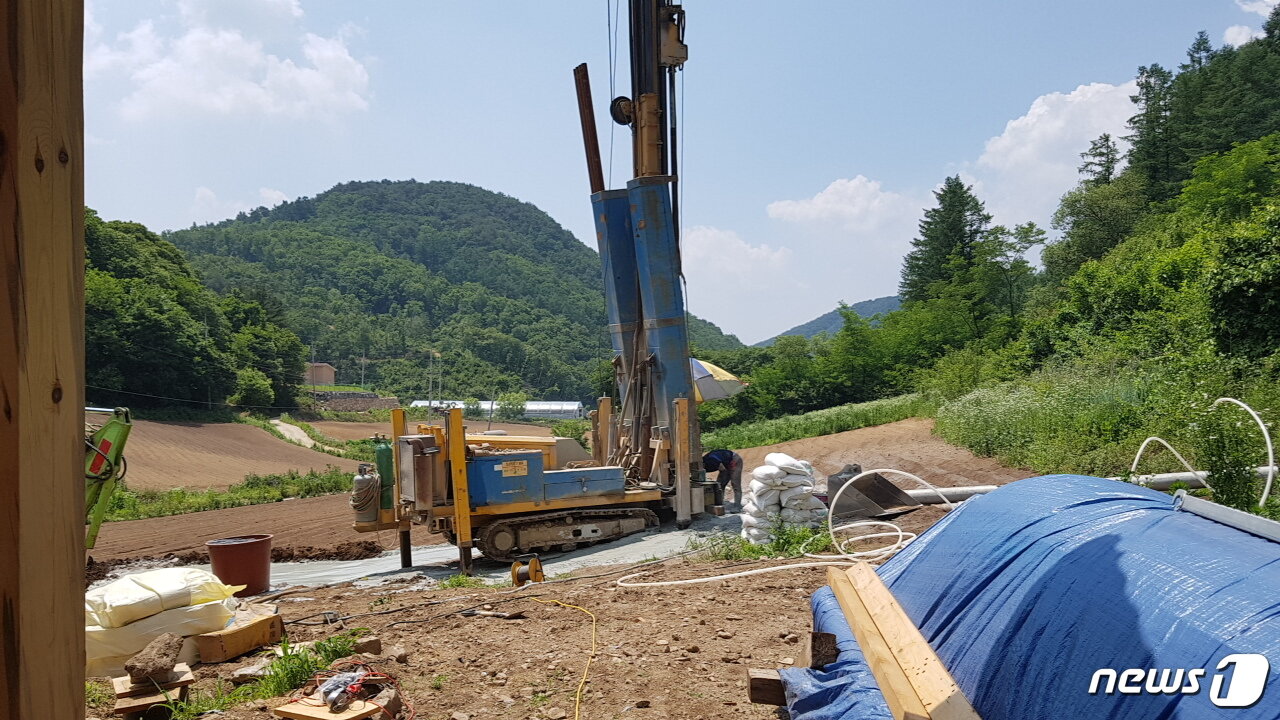 본문 이미지 - 강원 횡성군 안흥면 송한리 나눔지하수 관정모습(횡성군청 제공)ⓒ News1