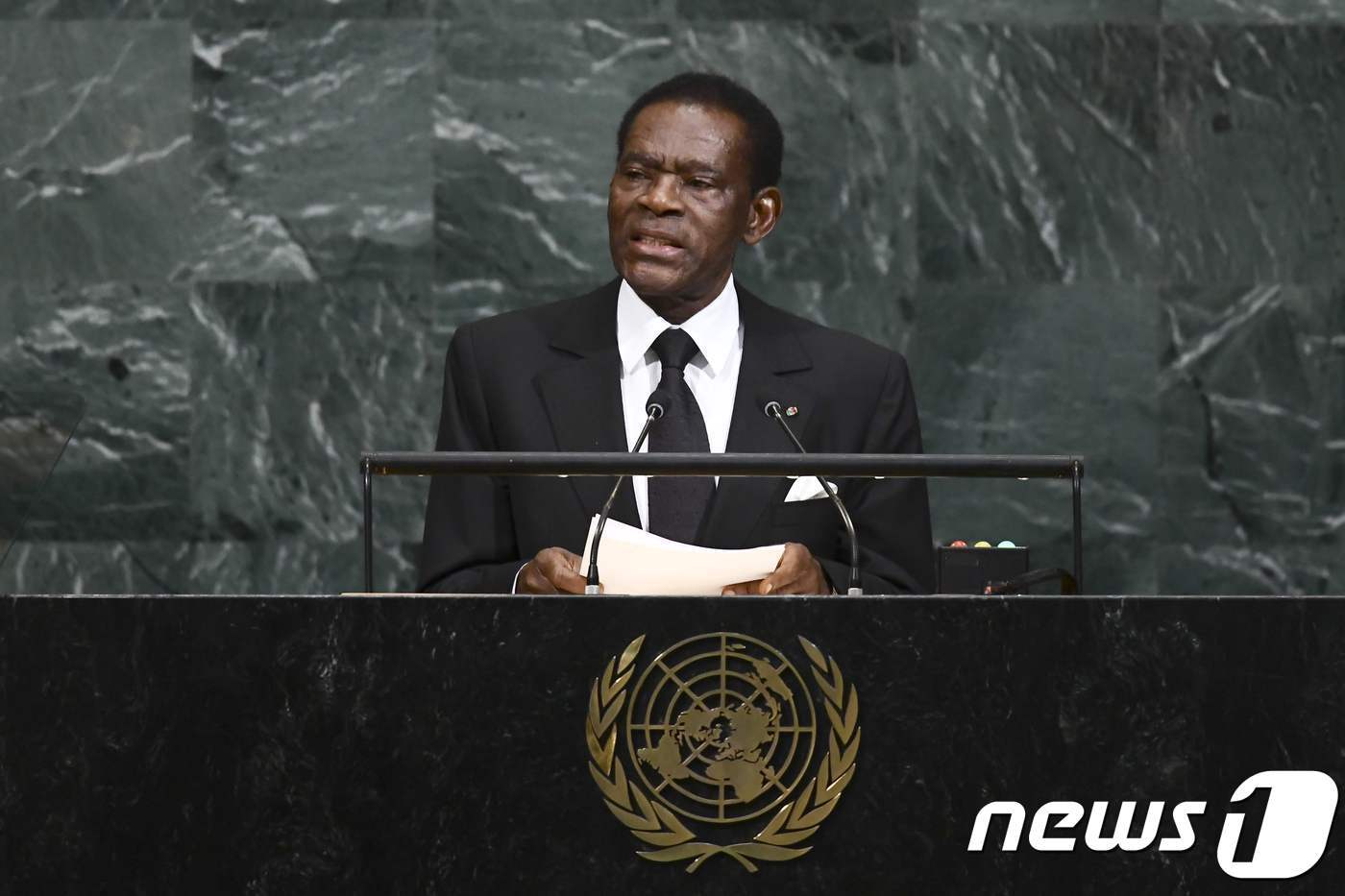 본문 이미지 - 테오도르 오비앙 옹게마 적도기니 대통령. (자료사진) ⓒ AFP=뉴스1