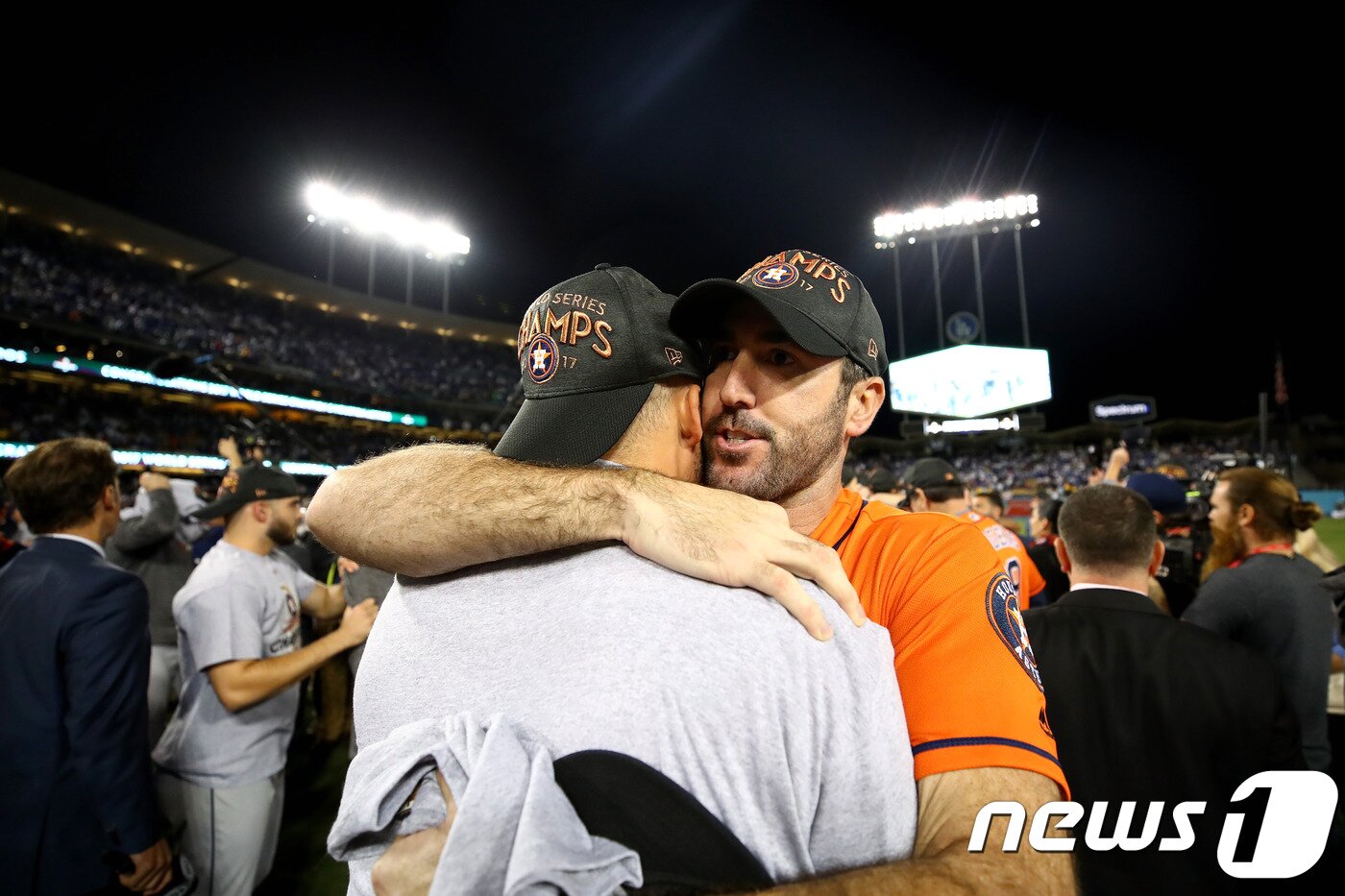 본문 이미지 - 휴스턴의 월드시리즈 우승 마지막 퍼즐이 된 저스틴 벌랜더. ⓒ AFP=News1
