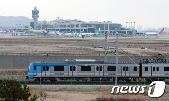 인천공항철도 1-2 터미널 구간 시험운행