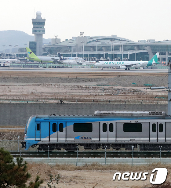 인천공항철도 1-2 터미널 구간 시험운행 돌입