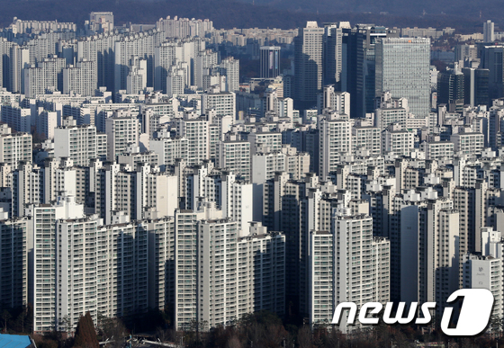  서울 강남권의 아파트단지의 모습. © News1 구윤성 기자