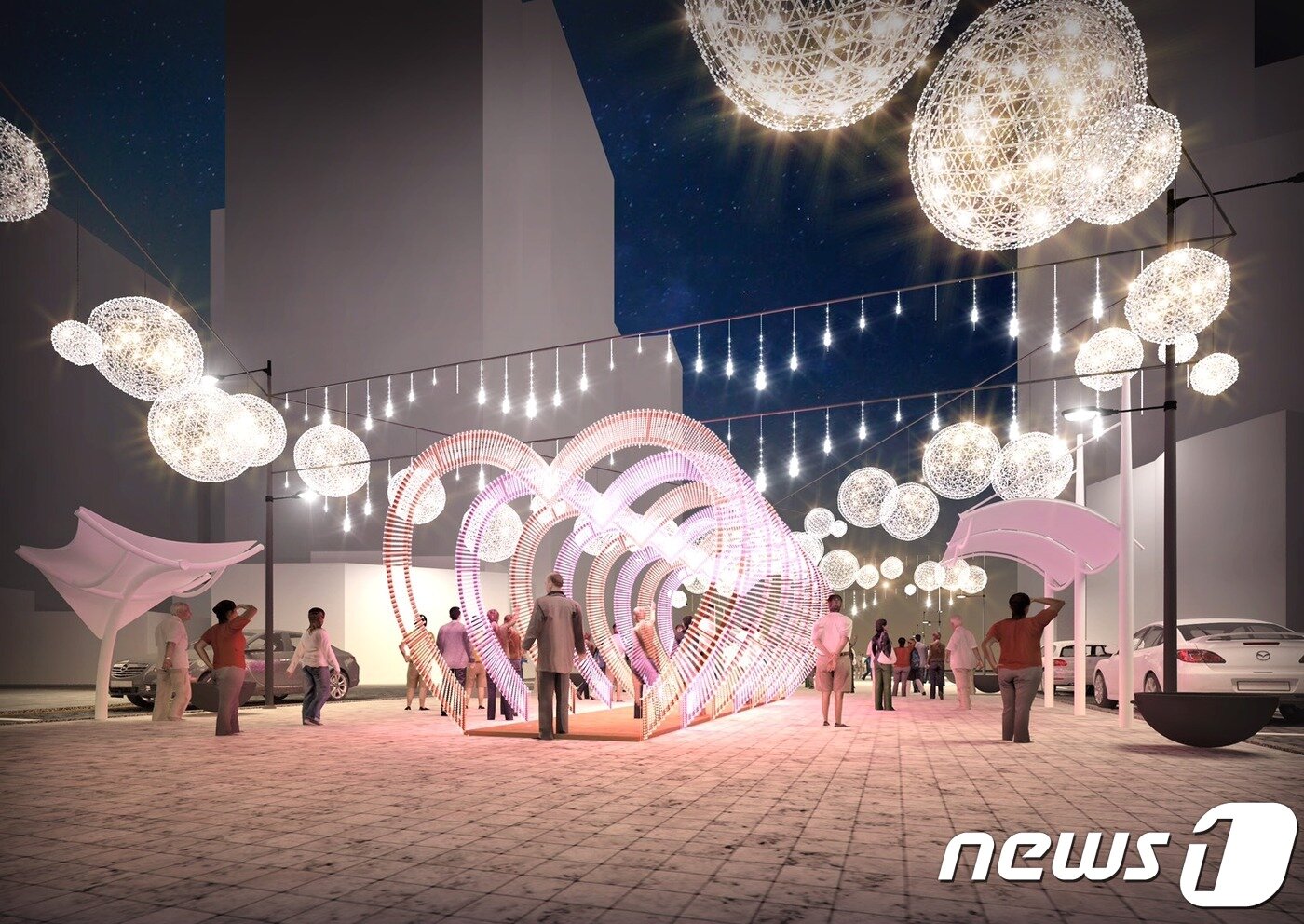 본문 이미지 - 해운대라꼬 빛축제 ⓒ News1