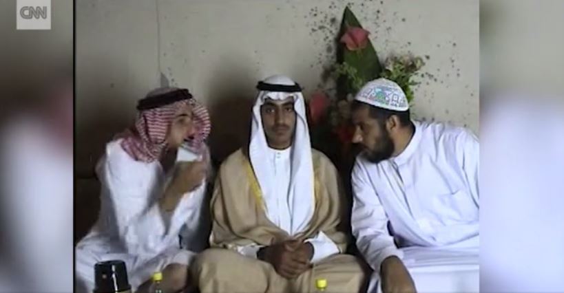 본문 이미지 - 함자 빈 라덴의 영상 갈무리. (CNN방송) ⓒ News1