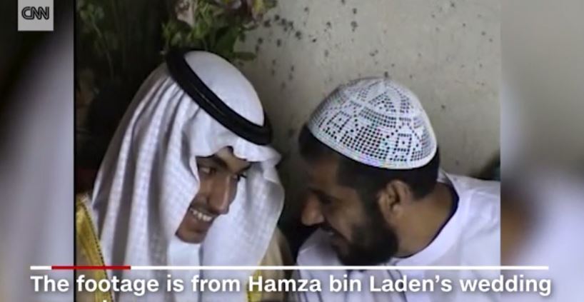 본문 이미지 - 함자 빈 라덴의 영상 갈무리. (CNN방송) ⓒ News1