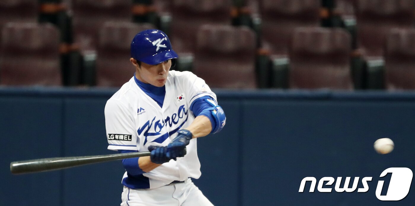 본문 이미지 - 한국 대표팀의 4번타자 김하성. /뉴스1 DBⓒ News1 황기선 기자