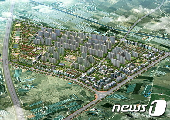완주군 삼봉지구 조감도./뉴스1© News1