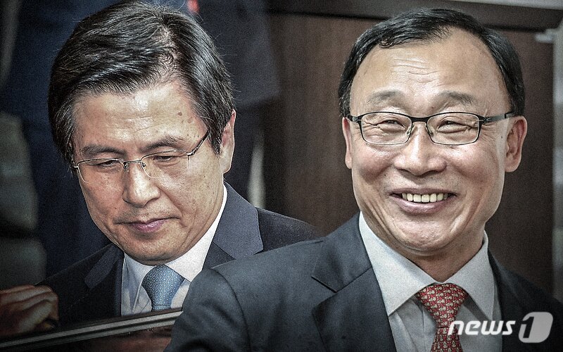 본문 이미지 - 2013년 당시 황교안 법무부 장관과 채동욱 검찰총장. ⓒ News1 DB