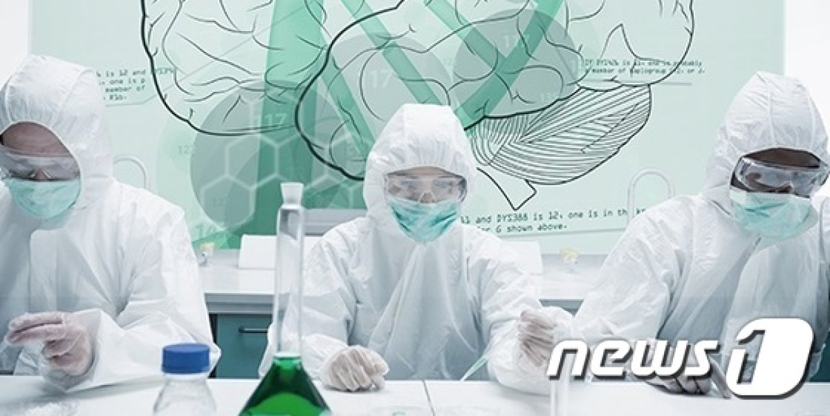 항산화 물질을 연구 중인 넥스모스 연구진.© News1