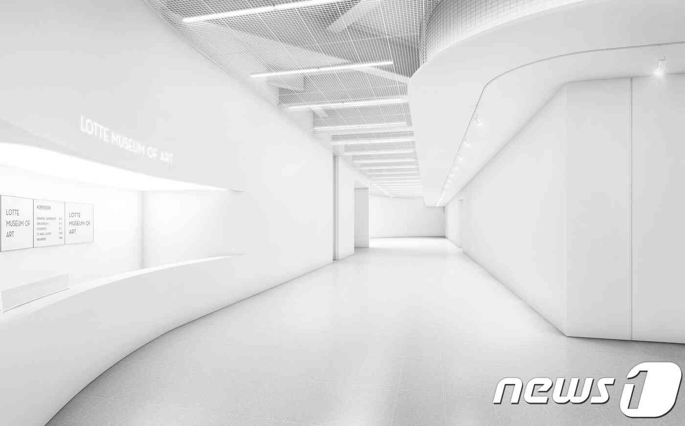 롯데뮤지엄 실내공간 가상화면 (제공 롯데문화재단)© News1