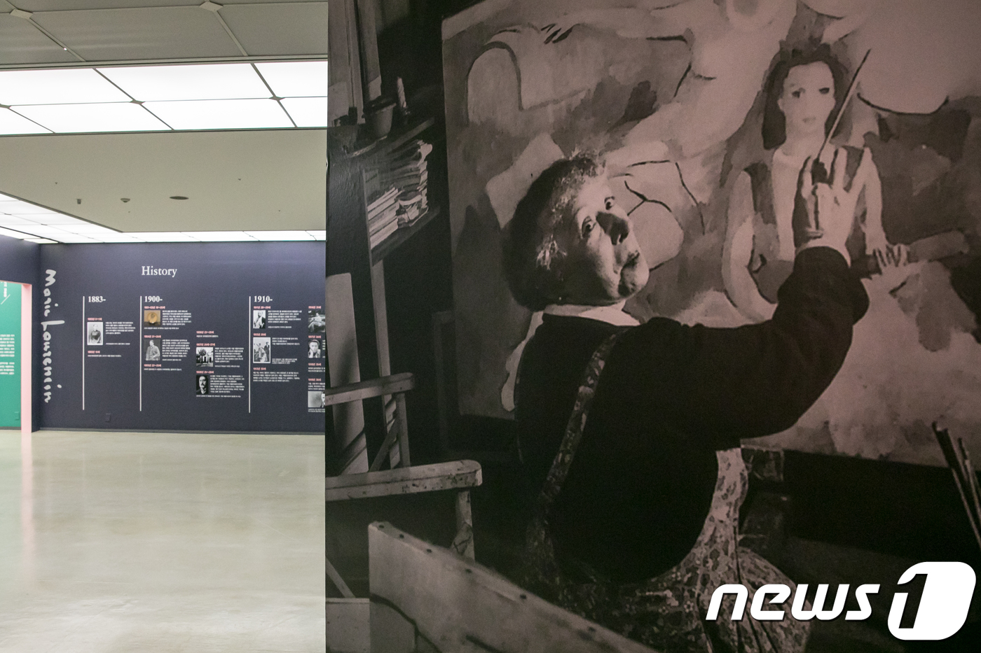 (서울=뉴스1) 박정환 기자 = 마리 로랑생(1883-1956)은 프랑스 시인 기욤 아폴리네르의 연인으로 잘 알려진 화가다. 그의 주요 작품 100여 점을 소개하는 '색채의 황홀: …