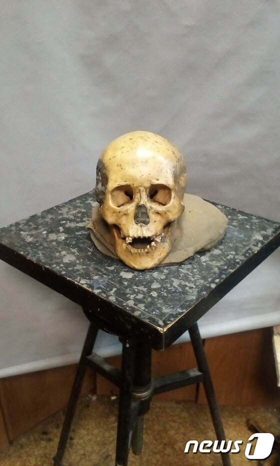 본문 이미지 - 악마문 동굴인 두개골. ⓒ News1