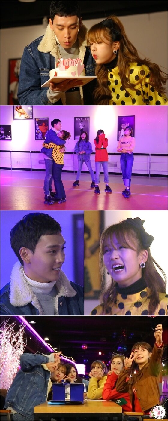 본문 이미지 - 에이핑크 멤버들이 롤러장 파티를 진행한다. ⓒ News1star / MBC