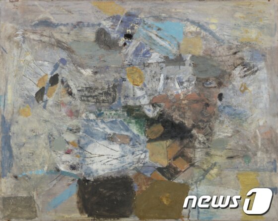 본문 이미지 - 무제 Untitled, 1977, 혼합매체 Mixed media, 80x100cm ⓒ News1