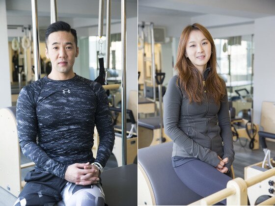 본문 이미지 - 모던 필라테스의 고병준 일본 지부장과 조하연 강사.  <사진 제공=LNT COMPANY>ⓒ News1