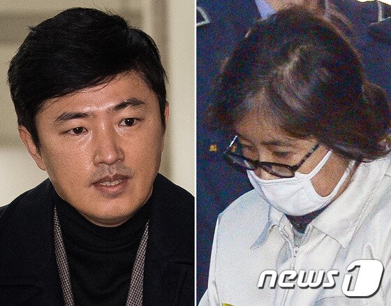 본문 이미지 - 고영태 더블루K 전 이사&#40;왼쪽&#41;와 최순실씨. ⓒ News1