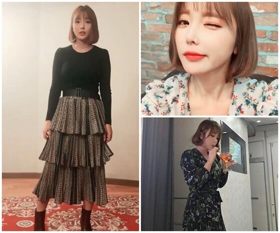 본문 이미지 - 홍진영이 봄 패션을 공개했다. ⓒ News1star / 홍진영 인스타그램