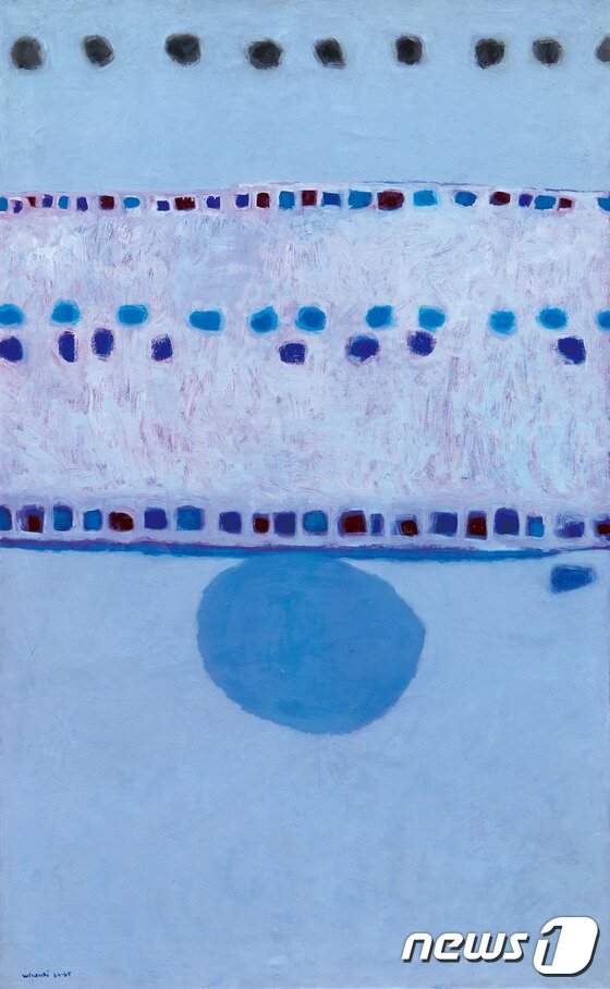 본문 이미지 - 김환기, 새벽_3, 1964-65, 캔버스에 유채, 176.9&times;109.6㎝, PA7893 &#40;국립현대미술관 제공&#41; ⓒ News1