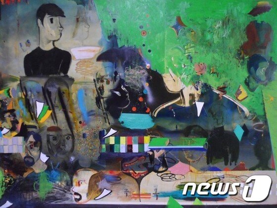 본문 이미지 - 2015년 플라토 전시 당시 선보였던 백현진 작품 '평상심' ⓒ News1