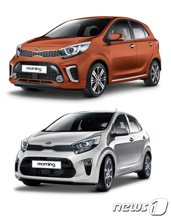 (서울=뉴스1) = 기아자동차가 18일 신형 모닝의 '터보' 모델과 우수한 경제성을 갖춘 'LPI' 모델을 각각 출시했다.경차 최초로 T-GDI엔진을 탑재한 올뉴 모닝 터보의 최고 …