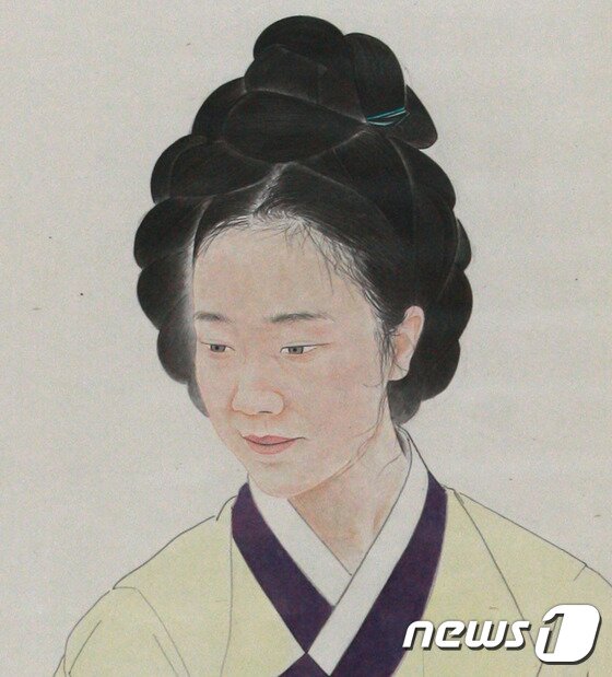 본문 이미지 - 이매창 영정 얼굴부분ⓒ News1