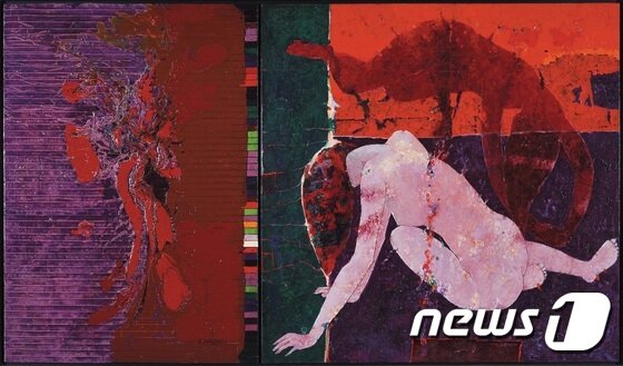 본문 이미지 - Kim Sou 金興洙 (1919-2014), Le Ciel S'&eacute;croule ⓒ News1